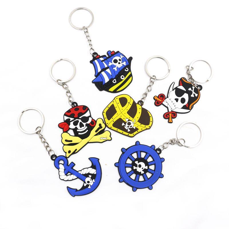 Halloween Pirate Theme Keychain Car Keyring